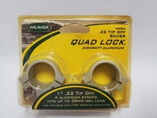 Weaver Rings Quad Lock 22 Tip Off Scope Rings For Weaver Mounts Model 49054