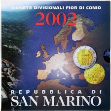 [#869924] San Marino, Set 1 ct. - 2 Euro, 2002, Rome, MS