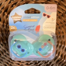Tommee Tippee Summer Days Limited Edition Pacifier 2 Pack 0-6M Green Blue