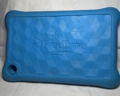 Amazon FreeTime Protective Shell/Skin Case Cover Silicone Gel Rubber Blue