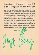 Joseph Beuys signiert Documenta 7 Kassel 1982...