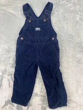 OshKosh B'Gosh VestBak Overalls Blue Corduroy Size 3T