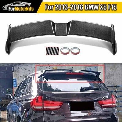 Carbon Look Rear Window Roof Spoiler Wing Oettinger Style For 2013-18 BMW X5 F15