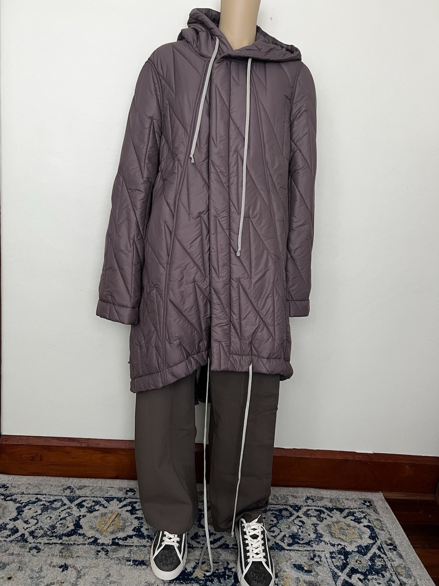 Rick Owens DRKSHDW DU02C5950 NPQ Fishtail Parka 43 Mauve- Men's