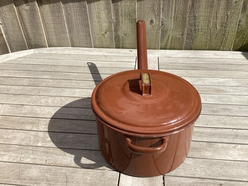 Vintage Judge Ware 22cm Brown Saucepan Used Enamel - Picture 2 of 14