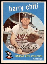 1959  Topps #79  HARRY CHITI  Kansas City Athletics  EX-EX+
