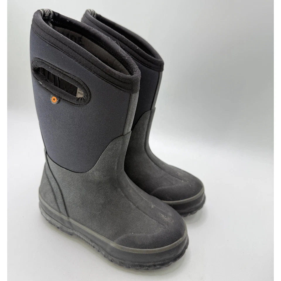 Bogs Kids Classic High Waterproof Insulated Boots Black Size 11 US Euro 27 - Image 4 of 4
