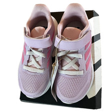 Adidas Run Falcon 5 Kids Shoes Lavender with Pink and White Size 8K