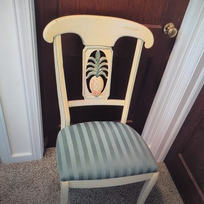 本日限り！ETHAN ALLNAダイニングチェア Ethan Allen Legacy Collection Pineapple Wooden Dining Chair VTG | eBay