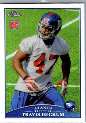 2009 Topps Chrome Refractor Travis Beckum #TC167 Rookie Giants