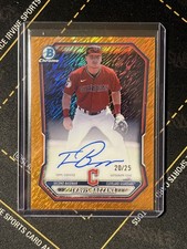 2026 Bowman Travis Bazzana #CPA-TB Chrome Prospect Auto Orange Shimmer /25 (EK