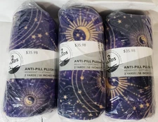 Celestial Zodiac 2 Yd 58" Wide Roll Midweight Anti-Pill Fleece **** 3-PACK ****