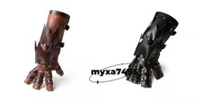 Medieval Vintage Knight Mechanical Arm Right Hand Glove Cosplay PU Props Armor