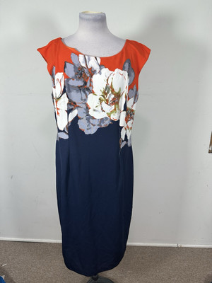 Ile Women s Multicolor Sleeveless Dress Size 14 