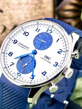 IWC Portugieser Chronograph Stainless Steel 41 mm Watch IW371620 B&P 3