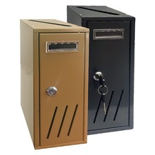 CASSETTA POSTALE SINGOLA VERTICALE 1 posto - bronzo - cm. 12x17,5x H. 30