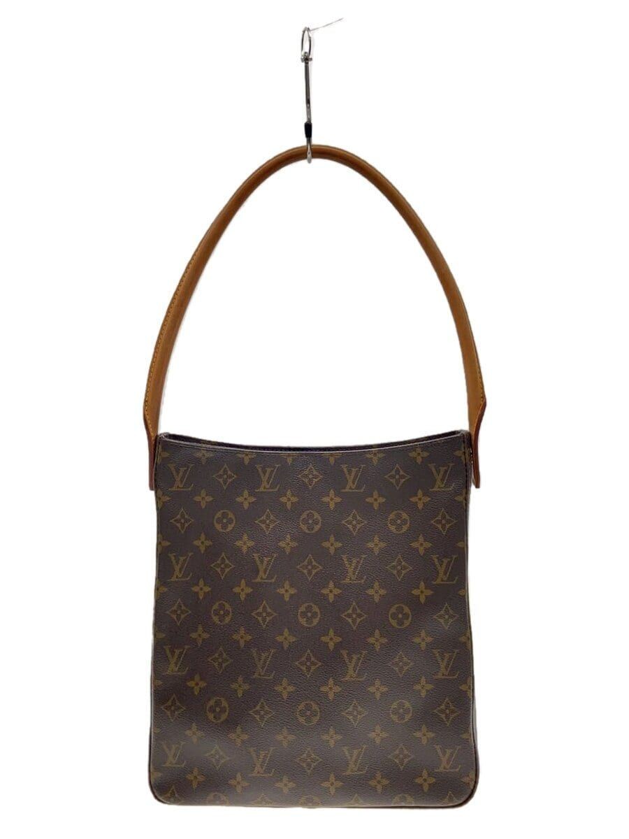 LOUIS VUITTON Tote Bag Looping GM Monogram Canvas BRW PVC M51145 Used