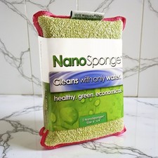 Nanolon Fiber Cleaning Sponges Heavy Duty Kitchen Household Dish Scrubber Large