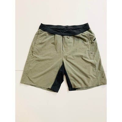 Lululemon Assert Short Olive Green Black