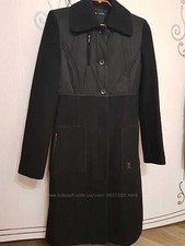 Women Caractere Coat Black Wool 38