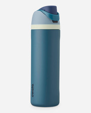 Owala FreeSip Water Bottle 24 oz Stainless Steel Insulated Denim