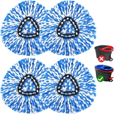 Mop Replace Heads Compatible for O Cedar 4 Pack, Spin Mops Refill Head  for R...