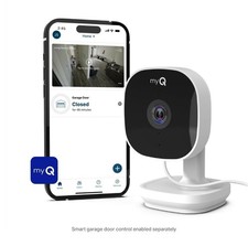 MyQ Smart Indoor HD Camera 1080p, Night Vision, Motion Detection, Two-Way Audio