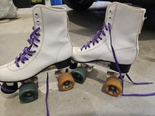 90s Era Women's Roller Skates With Speed Vintage Zinger Wheels Size 6