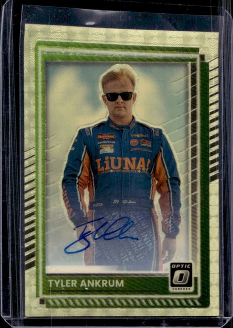 2025 Donruss NASCAR Tyler Ankrum Optic Signatures Gold Vinyl Auto #1/1