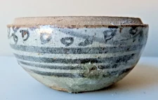 Ming Dynasty Blue + White Pottery base 3" Wide