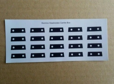 MODEL TRANSPORT GRAPHICS Domino Headcode Decals for OO Gauge Hornby Lima Bachmann Heljan Diesel Locos
