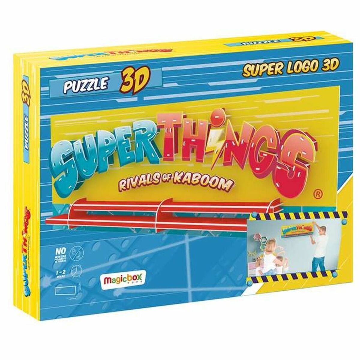 Puzzle 3D SuperThings 3D Superlogo 80 x 31 x 7,6 cm [80 x 31 x 7 cm]