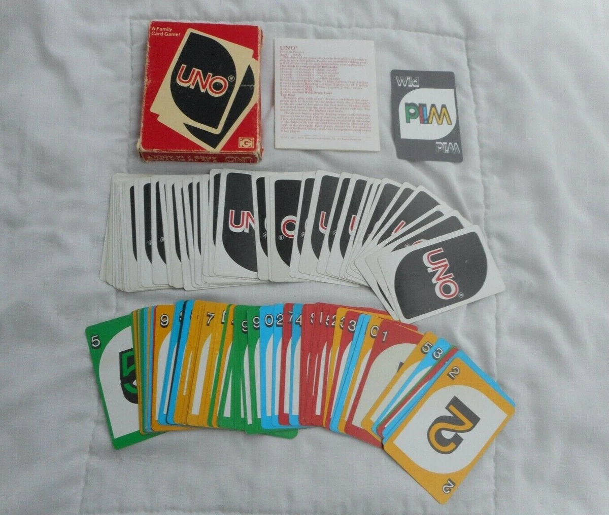 1979 UNO Card Game Complete in Original Plastic Box