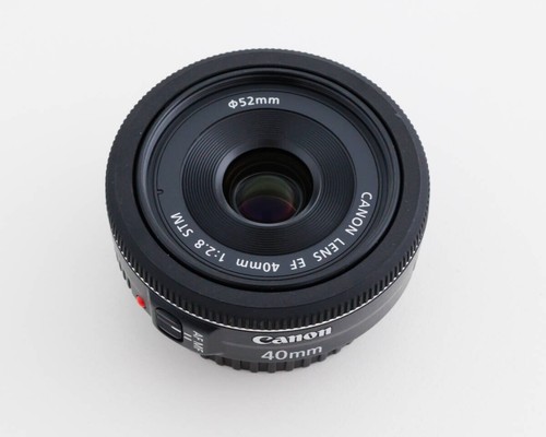 Canon EF 40mm F/2.8 STM Pancake Lens (Bulk Package) - White, Compact Prime Lens For DSLRs