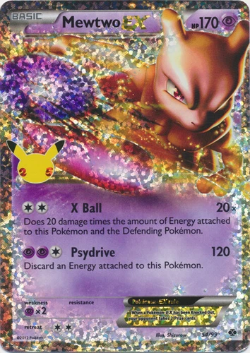 Pokemon 2021 Celebrations Classic Collection Mewtwo EX 54/99 Holo PSA 10🔥🔥