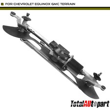 New Windshield Wiper Transmission Linkage w/ Motor for Chevy Equinox GMC Terrain