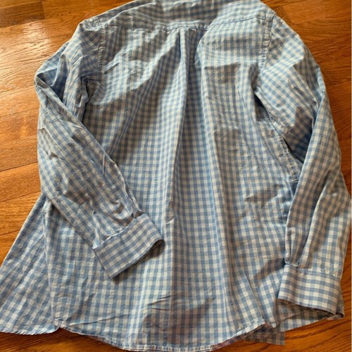 Camisa Vineyard Vines The Whale 100 % algodón azul gingham talla grande - Imagen 5 de 5