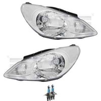 Scheinwerfer Set Links & Rechts H4 FüR Hyundai I10 PA Inkl. Osram Lampen