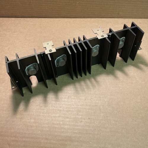 Kenwood KR-6600 Stereo Receiver Parts: Heat Sink with Transistors