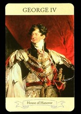 1 x info card King George IV – 1820-1830 - House of Hanover - S100