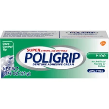 3 Pack Super Poligrip Free Travel Size, .75-Ounce