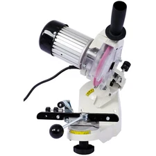 Professional Multi-Angle 120V Bench Grinder Universal Saw Chain Sharpener Gray