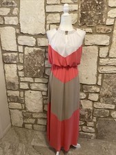 London Style Collection Petite Womens Sz PXS Sleeveless Maxi Dress Stretch