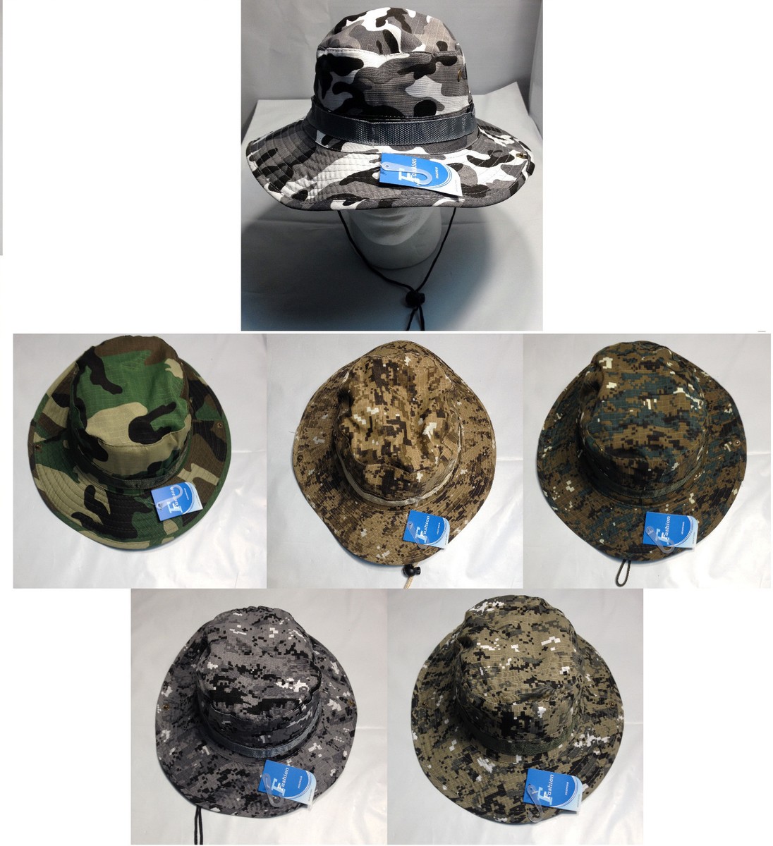 Boonie Hat Camo Army Navy Rip Stop Paintball FIshing Gardening