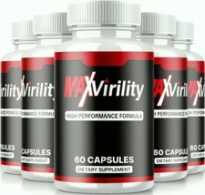 (5 Pack) Max Virility Male Health Pills to Boost Stamina and Energy Levels