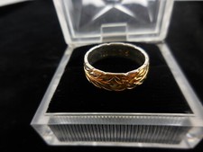 6MM Hawaiian 925 Sterling Silver Plumeria Flower Quilt Scroll Wedding Ring Band