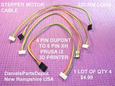 x4 STEPPER MOTOR CABLE 320 MM PRUSA i3 4 PIN DUPONT PH2.54 6 PIN XH 2.0 3D USA