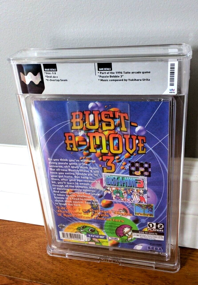 New ✹ BUST A MOVE 3 III ✹ Sega Saturn Game ✹ WATA 9.8 A++ GRADED✹ SEALED VGA CGC - Image 4 of 4