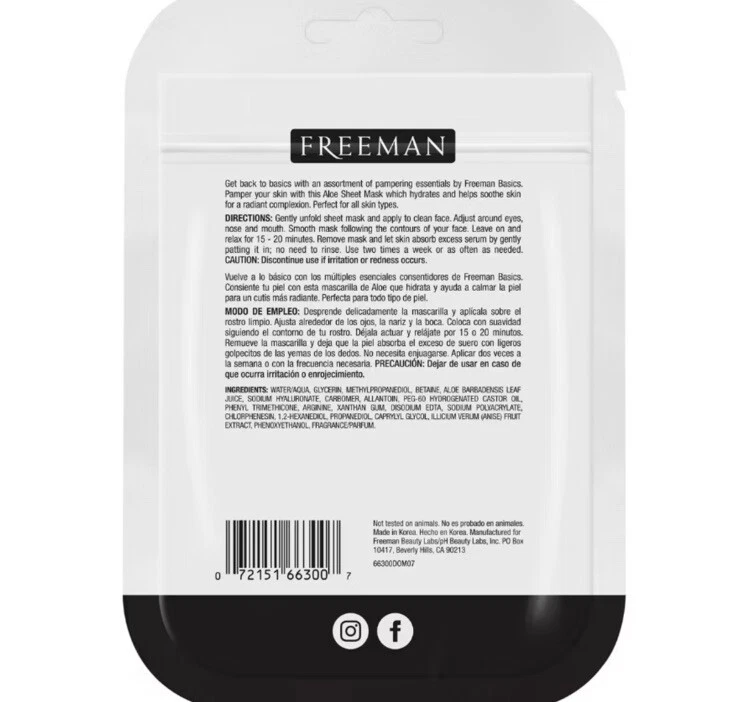 10packs : FREEMAN Basics Face Mask 0.33oz/10ml - Image 4 of 4