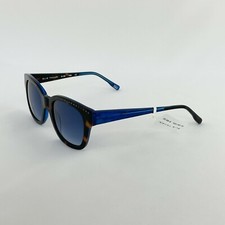 Elie Tahari Brown Tortoise & Blue Stud Accent Sunglasses MSRP $185